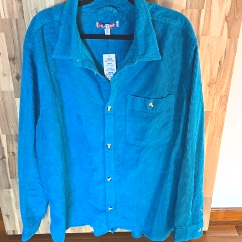 🦋 Urban Outfitters Teal Corduroy Shirt